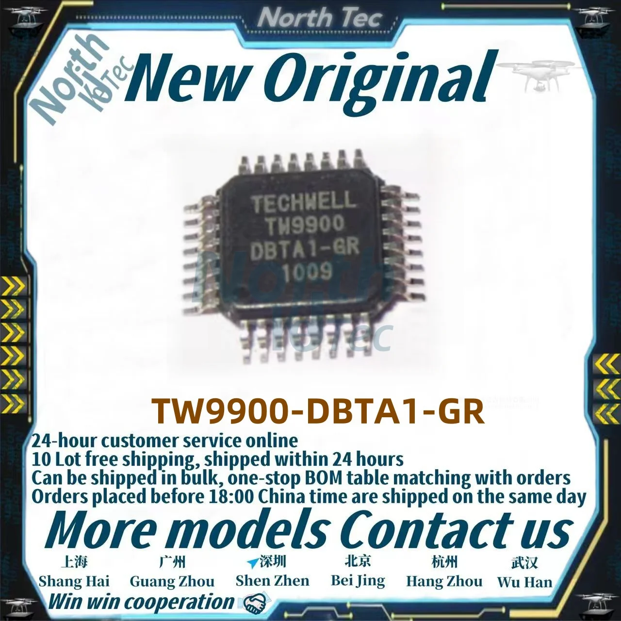 1pcs/Lot New Original TW9900-DBTA1-GR TW9900 DBTA1-GR QFP32 in stock