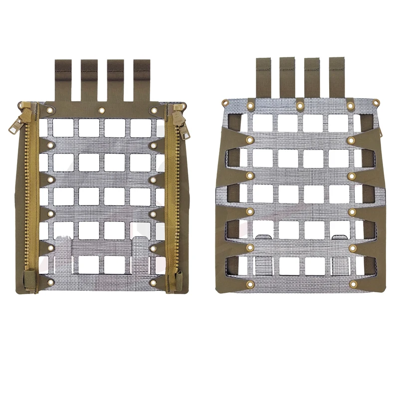 Tactical Molle Zipper Back Panel Board for FCPC V5 Airsoft Vest Expansion Plate Carrier Panel gear
