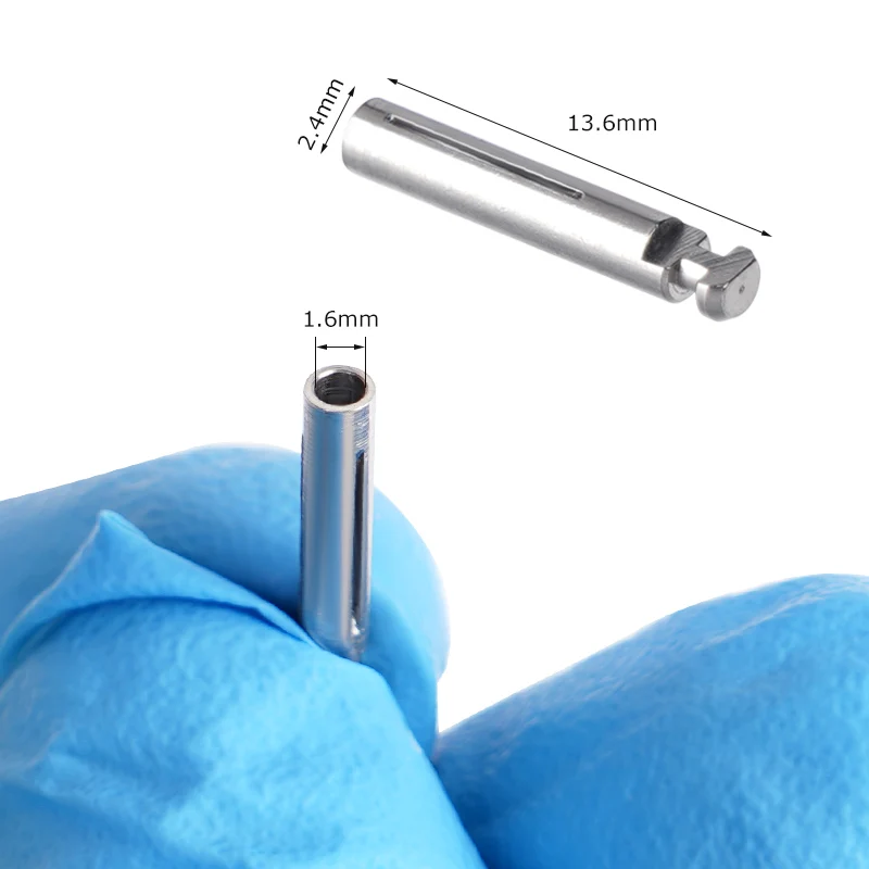 5pcs Dental Burs Adapter Converter Mandrel 1.6mm FG-RA Burs Adaptor Rotary Polishing Shank High Speed Polisher Accessories
