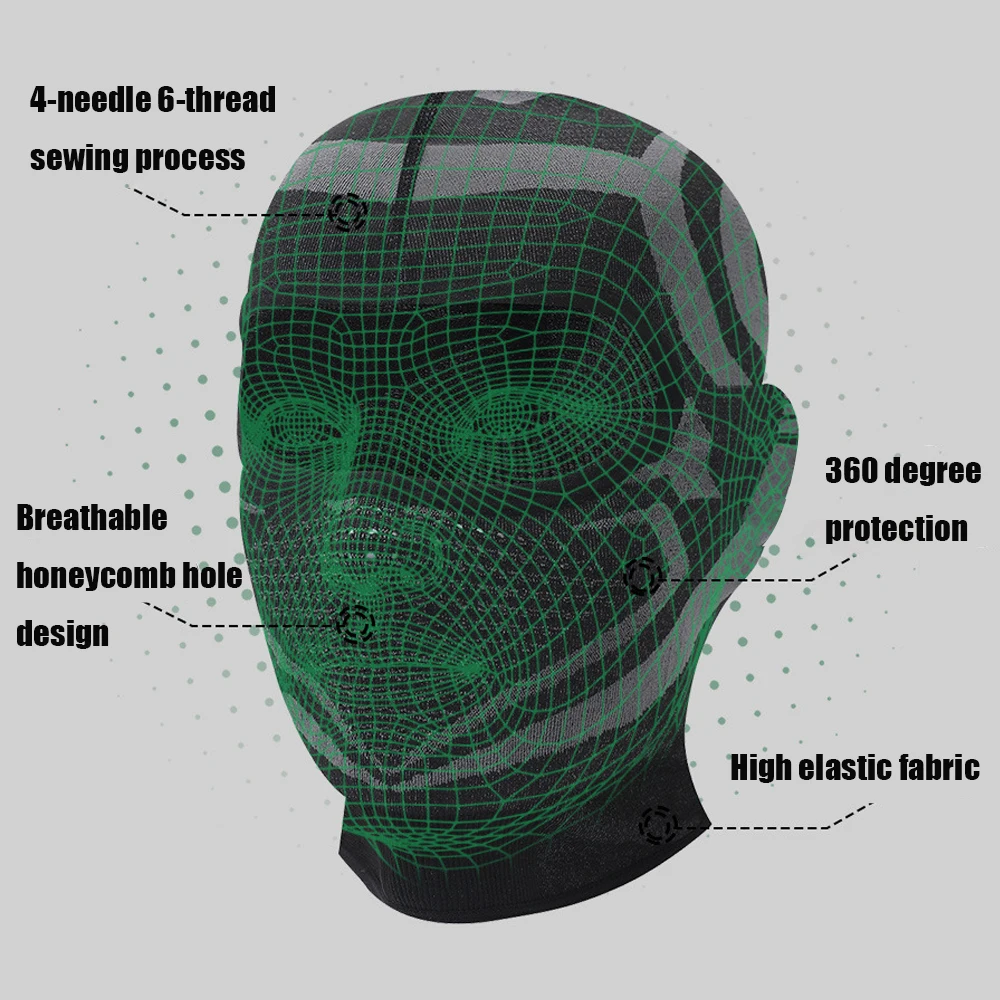 Elastic Breathable Balaclava Hat Motorcycle Helmets Inner Hat Outdoor Sports Cycling Full Face Mask Bicycle Ski Helmet Lining