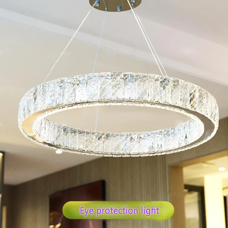 Modern crystal chandelier, LED crystal chandelier for bedroom living room dining room, indoor decorative lighting crystal lamps