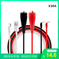 RD X36A 36A O-Type Round Connector to Alligator Clip Test Cable and Micro Communication Cable for RD6024 RD6030 output