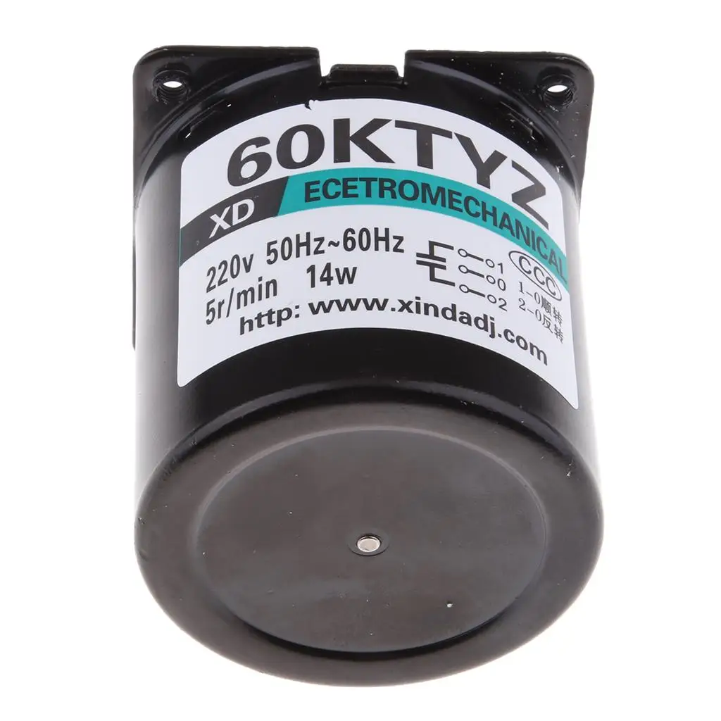 60KTYZ Permanent Magnet Synchronous Motor 14W Metal Construction 220V Durable Electric Motor for Factory Equipment Supplies