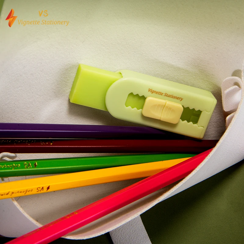 VS Retractable Eraser Soft No Residue Durable Replaceable Refill Mini Portable Student Stationery Eraser