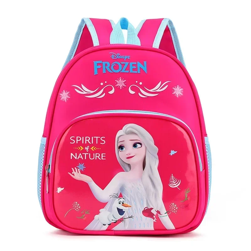 Disney Mickey Mouse 2024 New Frozen Elsa Student Schoolbag Princess Backpack Cartoon Kindergarten Handbag for Boys and Girls