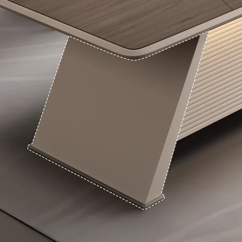 Computer Offices Desk Standing Shape Standing Desk with Bookcase Small Desk with Muebles Comprimidos Office Furniture