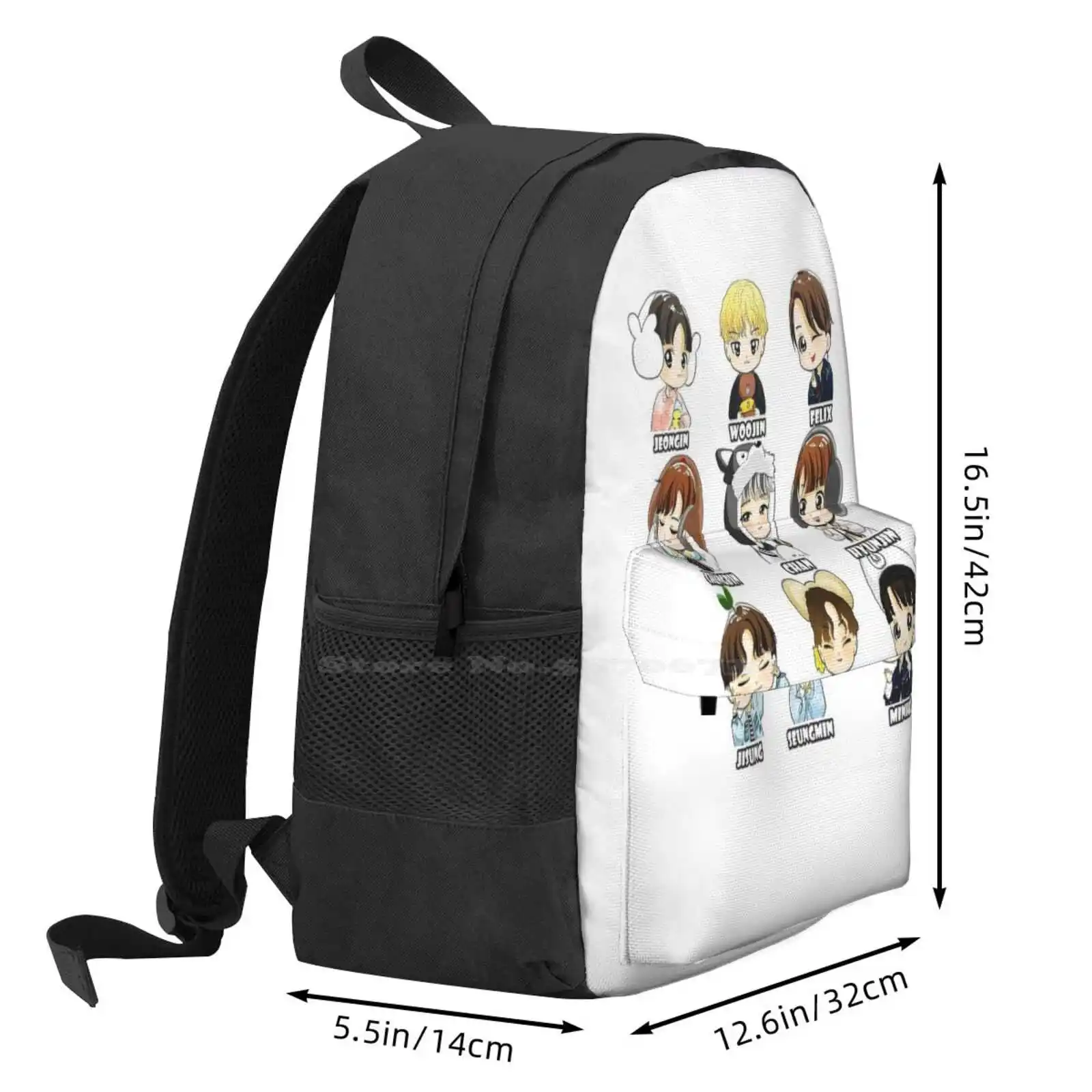 Kpop Stray Kids Chibi All Members Hot Sale Schoolbag Backpack Fashion Bags Kpop Stray Kids Chibi All Members Fashion New York