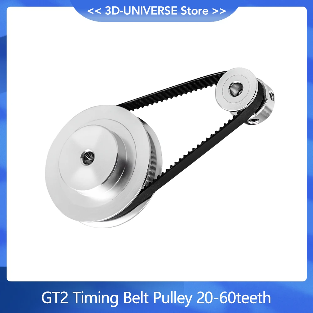 3:1/1:3 GT2 Timing Belt Pulley 60teeth 20teeth 5mm/8mm Reduction Width 6mm for 3D Printer Accessories