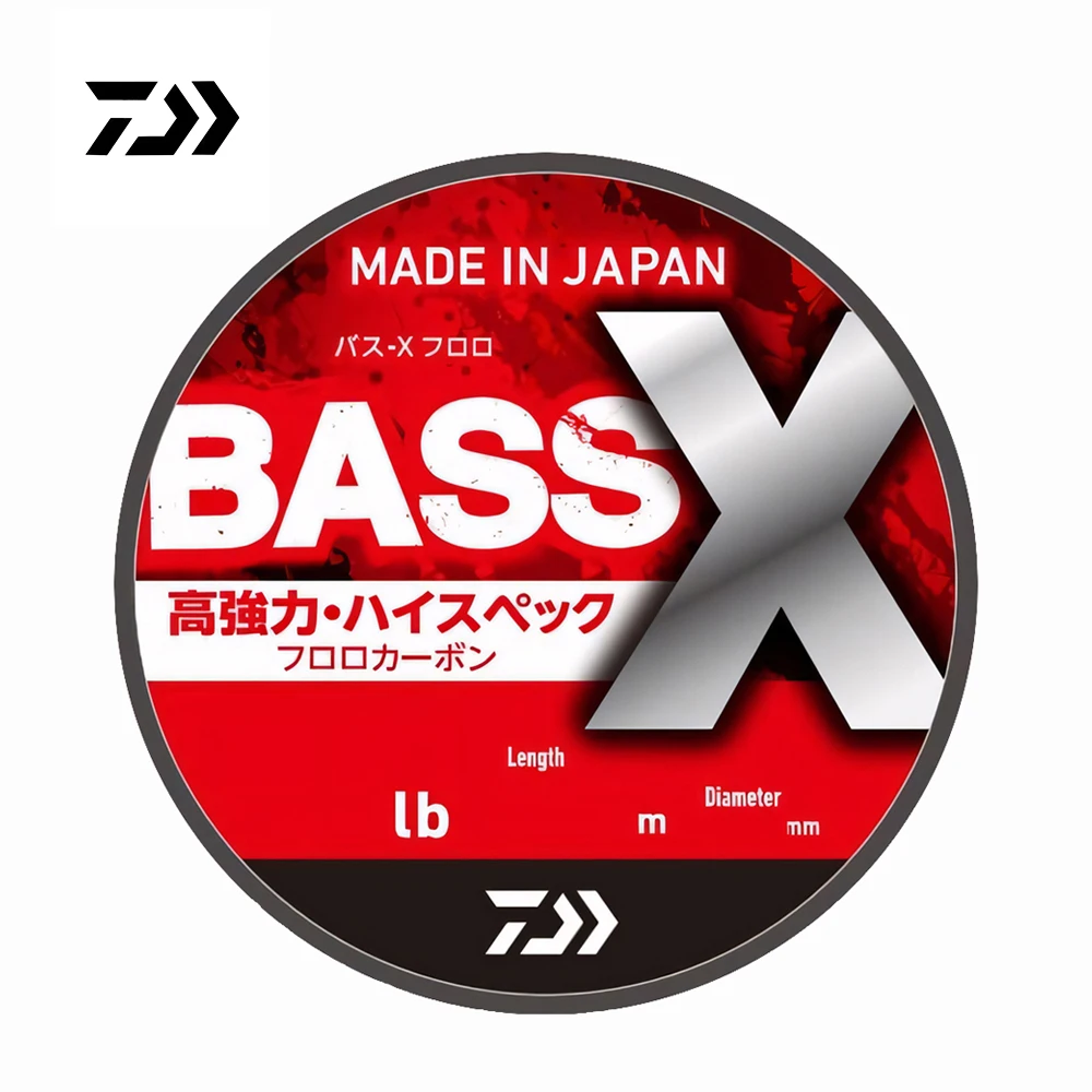 

Леска DAIWA BASS-X FLUORO 2025 г., 3–25 фунтов, 240 м, лидер из углеродного волокна, сделано в Японии