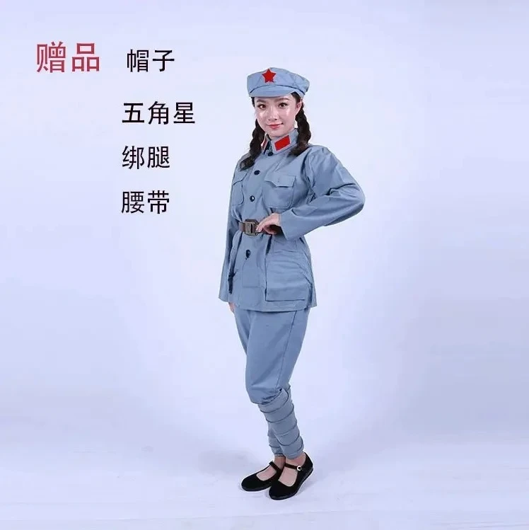 1940s Northeast Anti Japanese Military Uniform 8 Routes Army performance clothes Adult China Red Army Soldiers Cotton Clothing