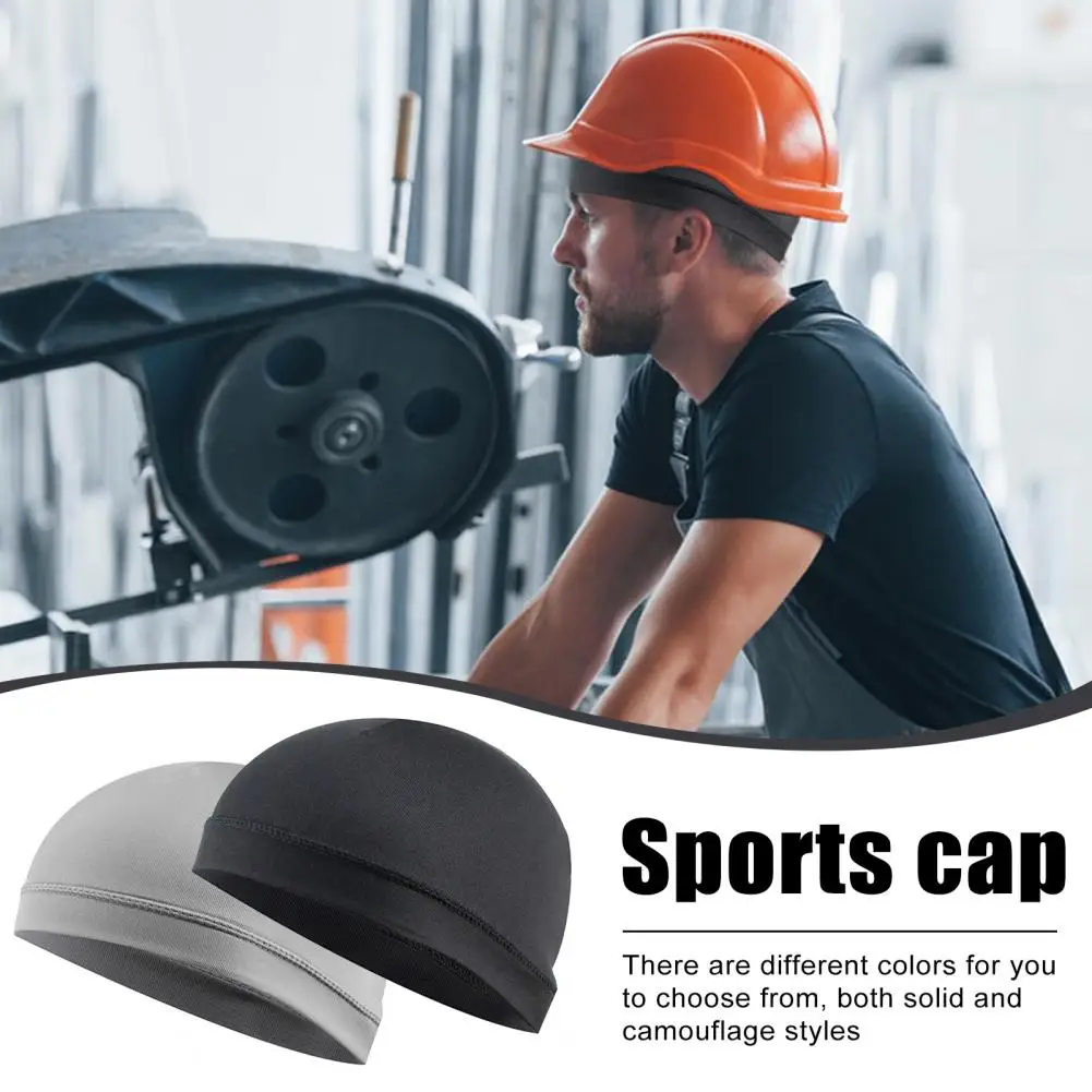 1Pc/6Pcs Outdoor Cycling Skull Hat Camouflage Sports Hat Sweat Wicking Running Caps Bicycle Helmet Liner Cycling Accessories