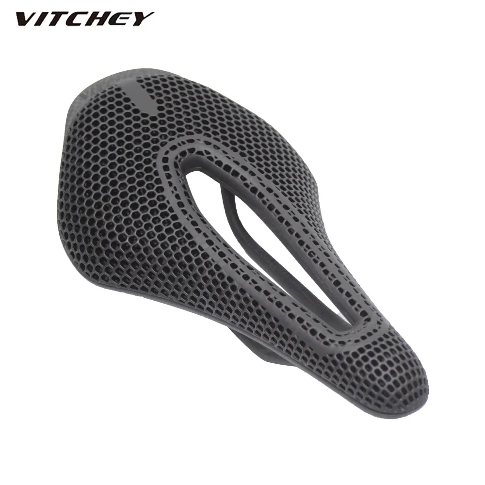 

Vitchey Full Carbon Fiber 3D Printed Seat Cushion, Hollow and Breathable