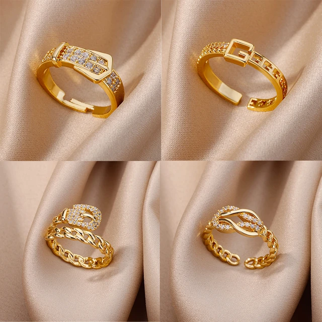 Bague ceinture shops or