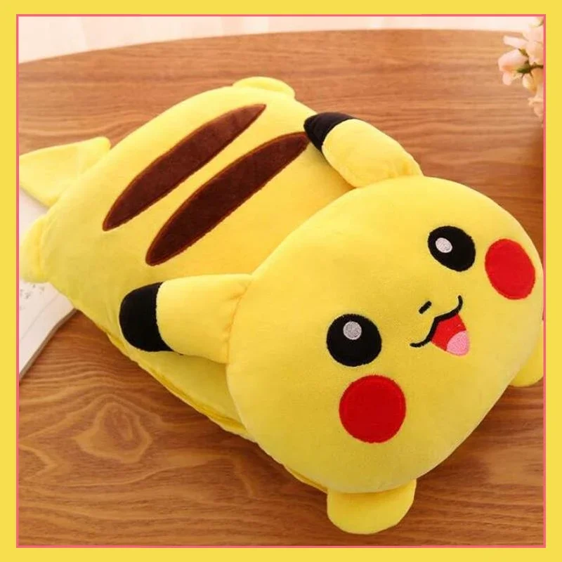 

Anime Pokemon Pikachu cartoon pillow blanket Doraemon dual-use multifunctional car air conditioning by Totoro office nap blanket