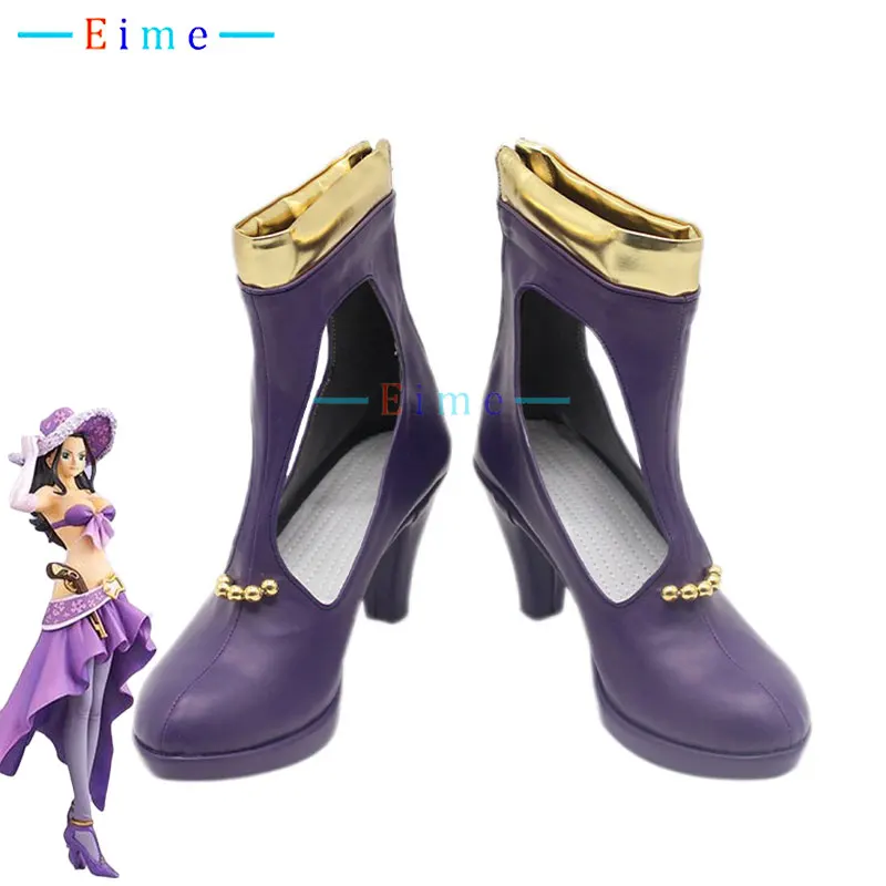 

Nico Robin Cosplay Shoes Miss Allsunday Cosplay Boots Halloween Carnival Props PU Leather Shoes Custom Made