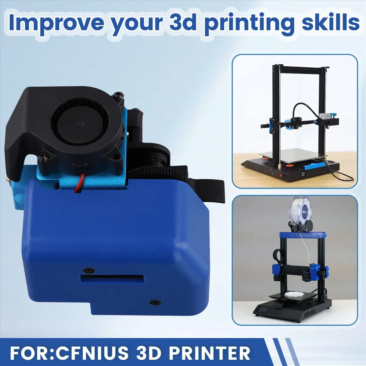 

(B63C) Экструдер для 3D-принтера Artillery, высокотемпературный однодюжинный компонентный экструдер Genius, бесшумный, простая установка