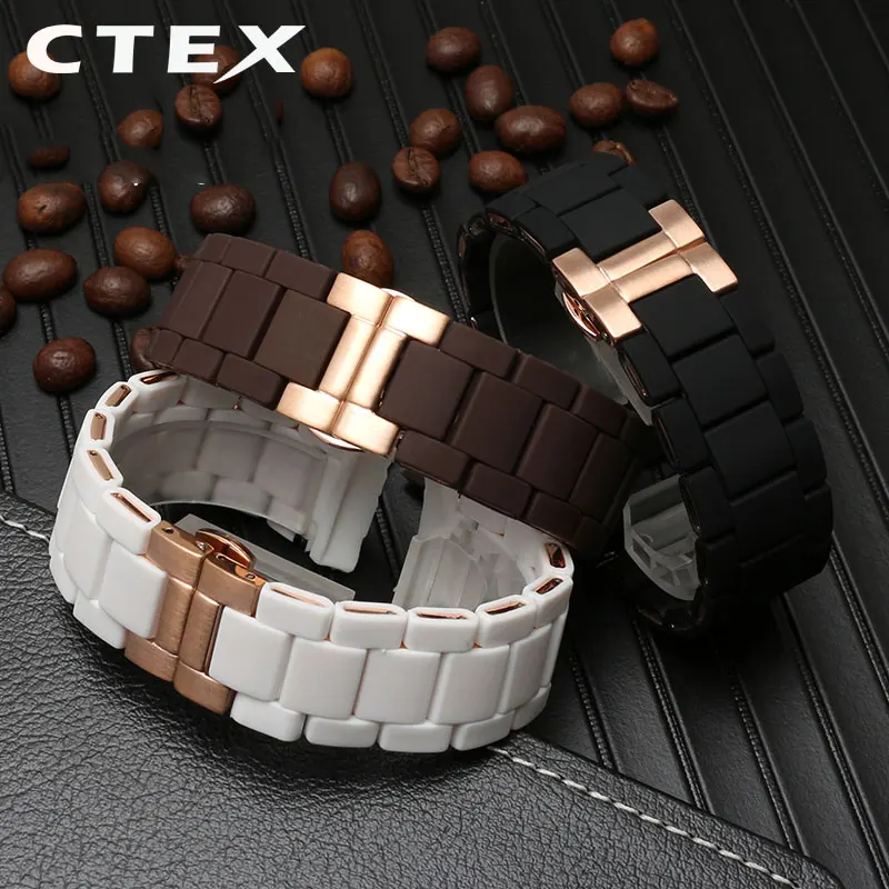 Silicone Rubber Watch Strap For Armani AR5906 AR5905 AR5890 AR5889 AR5919 AR5920 Human 23mm Woman 20mm Bracelet