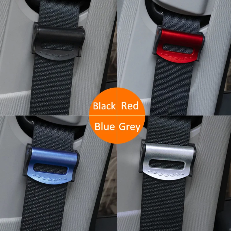 

New 2Pcs Universal Adjustable Car Safety Belt Clips Slip-Resistant Seat Belt Buckle Clamp Fixing Clip Universal Car Styling