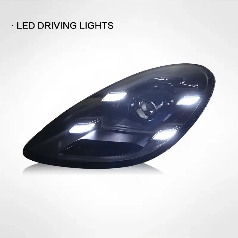 Auto New Style For Porsche Cayman Boxster 982C 718 Headlights Assembly 2017-UP Modified New Matrix Daytime Running LED Lens