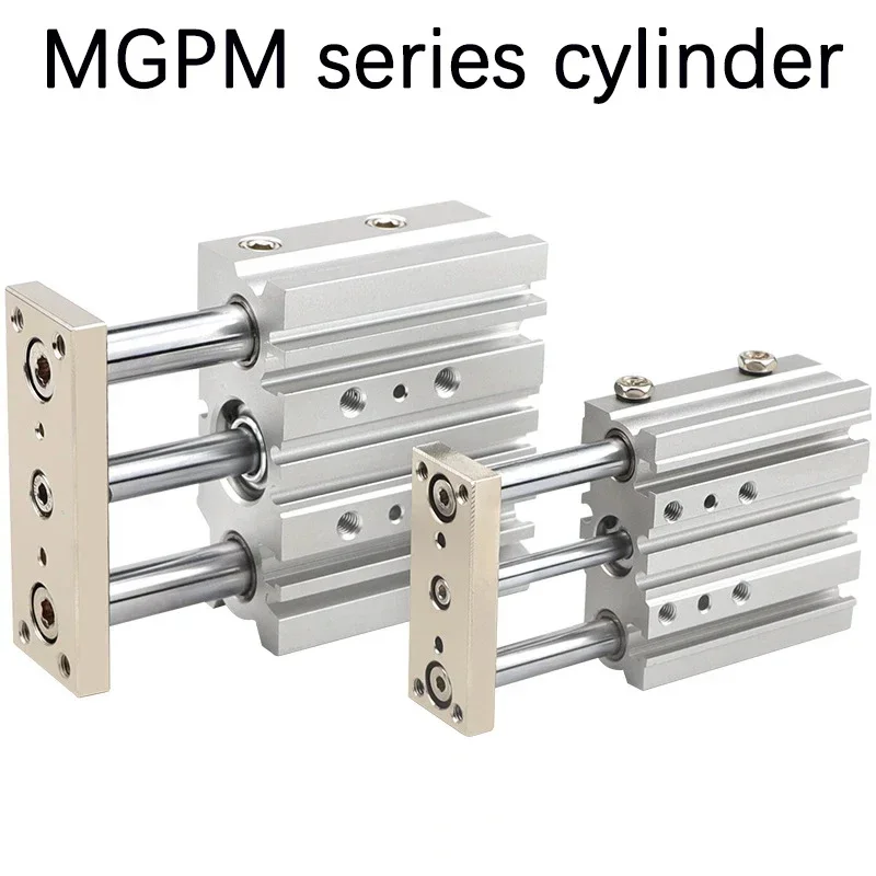 

MGPM12 MGPM16 MGPM20 MGPM25 Stroke 10/20/30/40/50/75/100/125/150/200MM SMC Type MGPM Pneumatic Compact Guide Cylinder