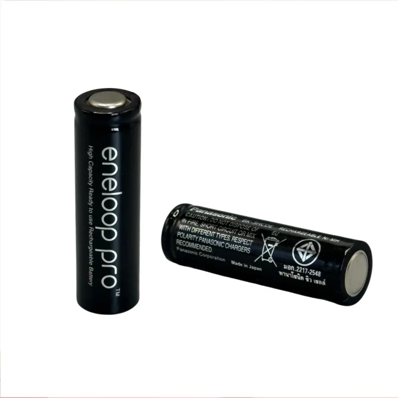 Panasonic enelope original batterie pro flacher kopf aa 2550mah 1,2 v ni-mh kamera taschenlampe spielzeug vorgeladene wiederauf ladbare batterie