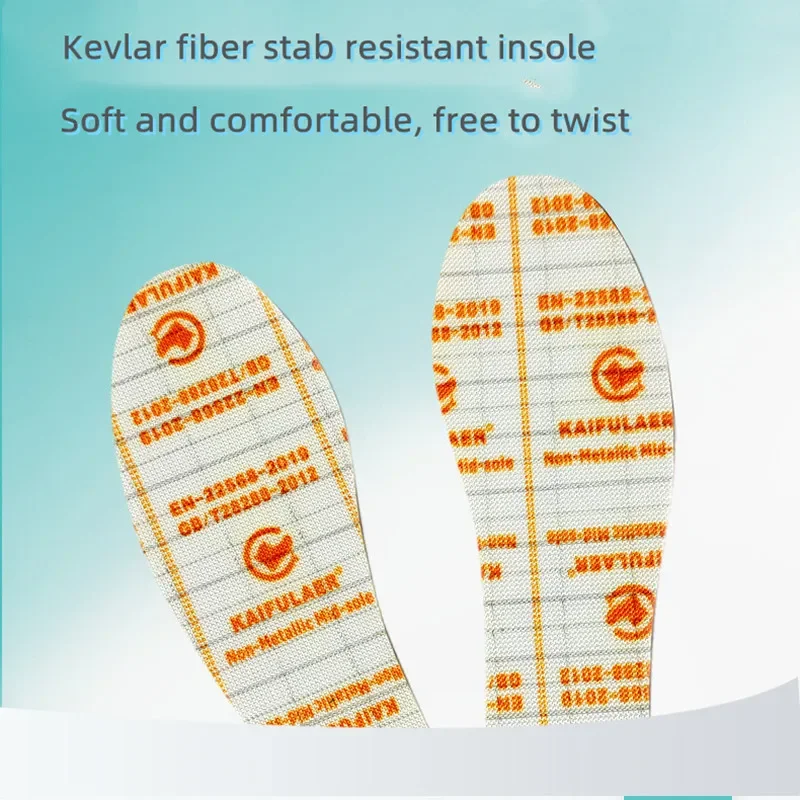 Outdoor Site Anti-puncture Damping Pads Kevlar Stab-resistant Insole Anti-piercing Stab-resistant Soft Wear Safety Shoes Insole