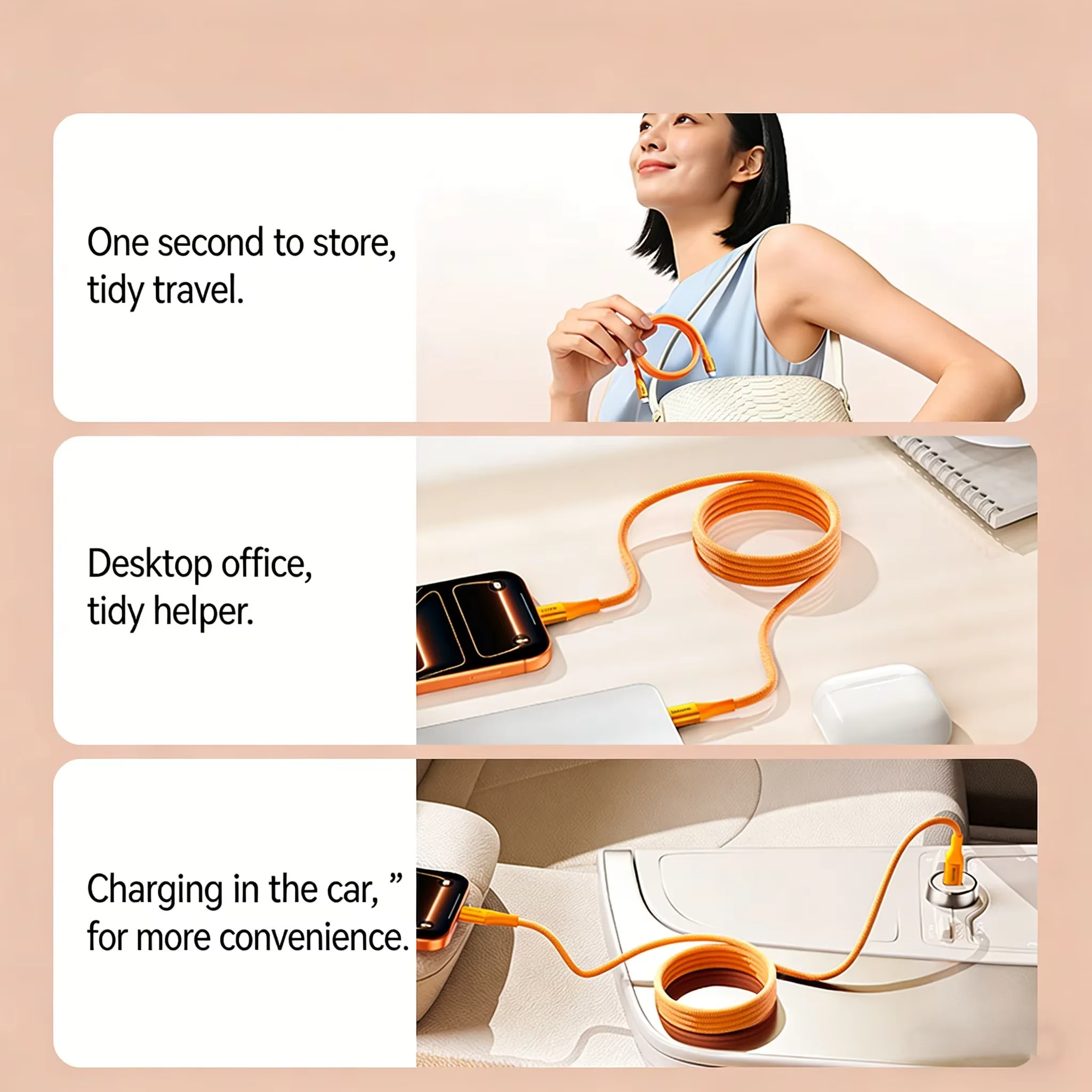 SAMZHE Magnetisches Ladekabel 100W USB Typ C zu USB C Kabel für MacBook iPhone17 16 iPad Samsung Xiaomi PD Schnellladekabel – Detail 9