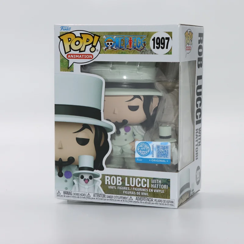 Figura de acción Original Funko Pop de una pieza, Rob Lucci con Hattori, modelo de figura de Anime, juguetes para niños, regalo, estatua, decoración de muñeca