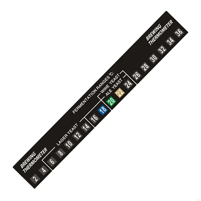 

Beer Thermometer on Brewing Adhesive LCD Thermometer Sticker for Homebrew 193C