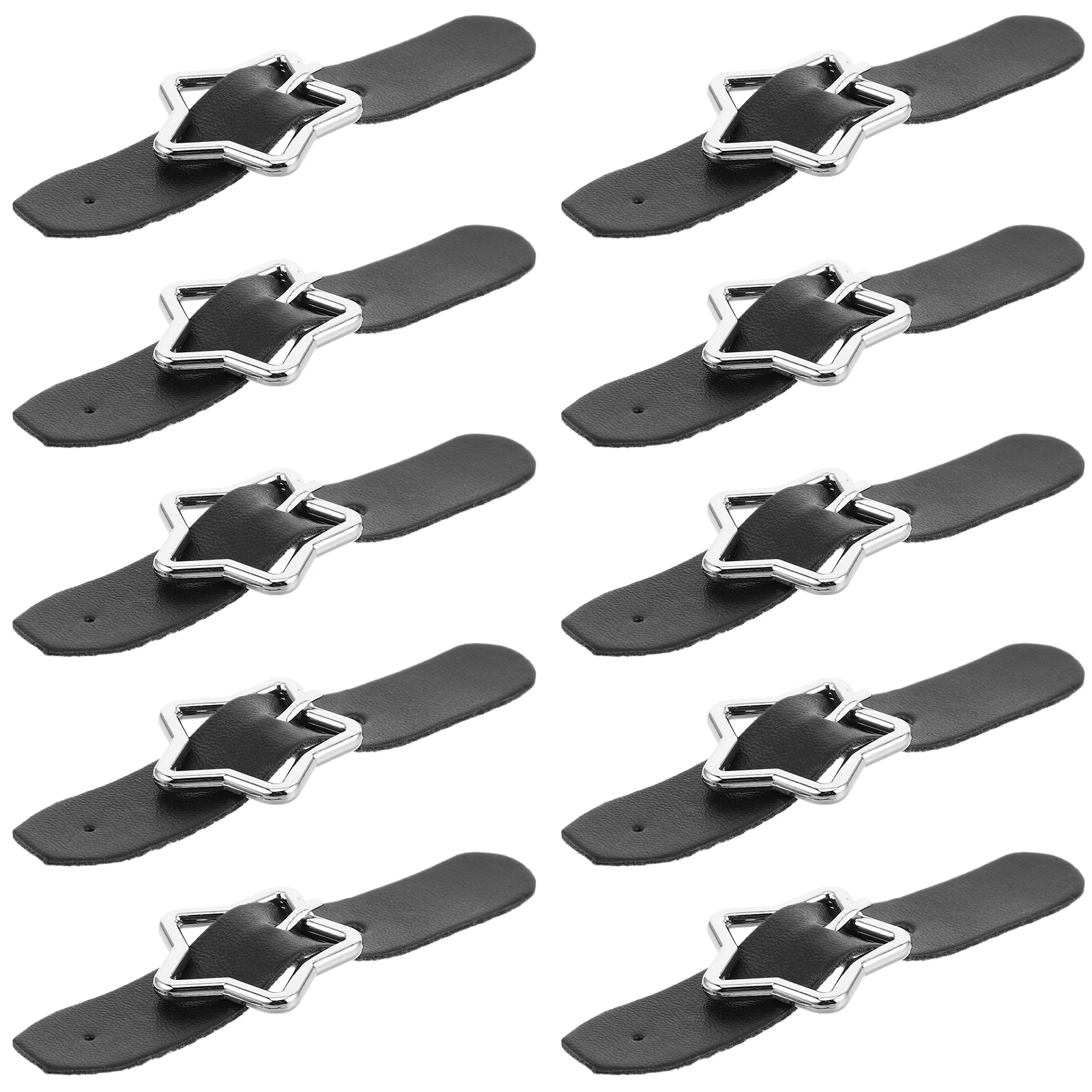 10 PCS Five-pointed Buckle Hole Shoe Accessories Clips for Women Ornaments Decorate Metal Shoes Decorative