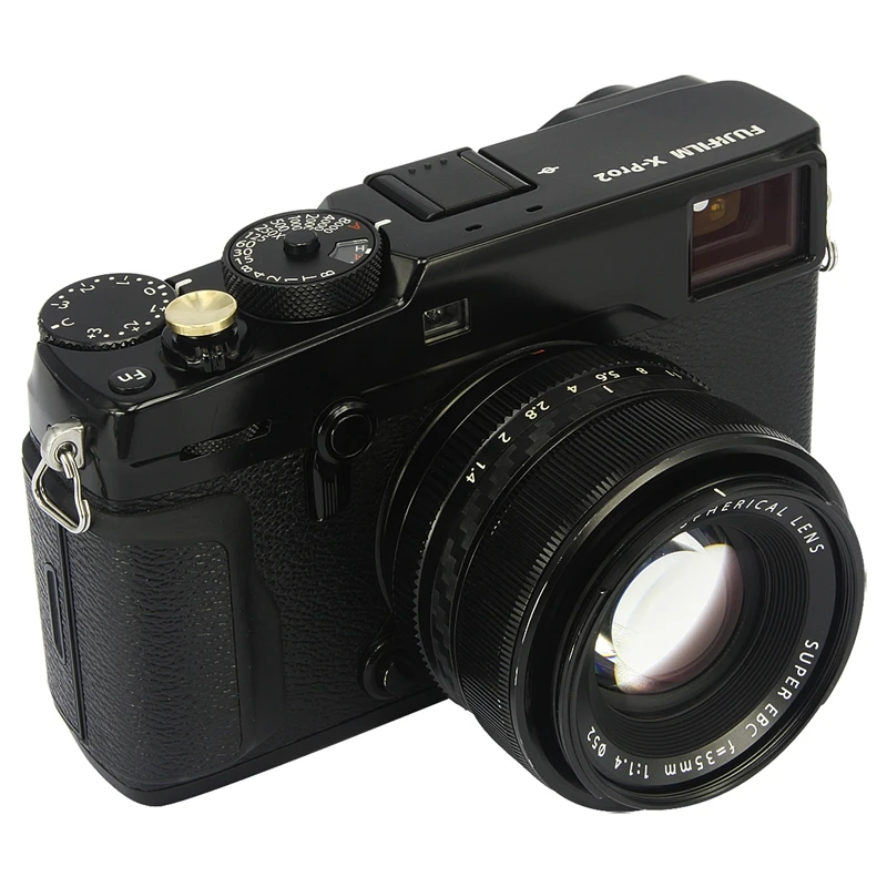 زر تحرير مصراع الكاميرا Haoge لـ Leica Q3 43/Q3/D-LUX8/M11 / M10 / M-10P / M9-P / M9 Type 240/m262 سطح مقعر ذهبي