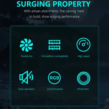 ARGB M.2 2280 SSD散熱器,配備50MM PWM雙風扇,附導熱墊,適用於M.2桌上型電腦。 8 最佳銷售 散熱片 - №8