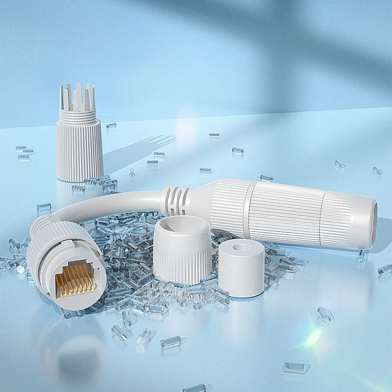 1 stks RJ45 Docking Connector Ethernet Netwerk Straight-through Outdoor Wired Waterdichte Header Breedband Netwerkkabel Extender