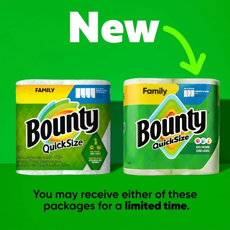

Good Paper Towels Quick Size, White, 16 Family Rolls = 40 Regular Rolls (Packaging May Vary)