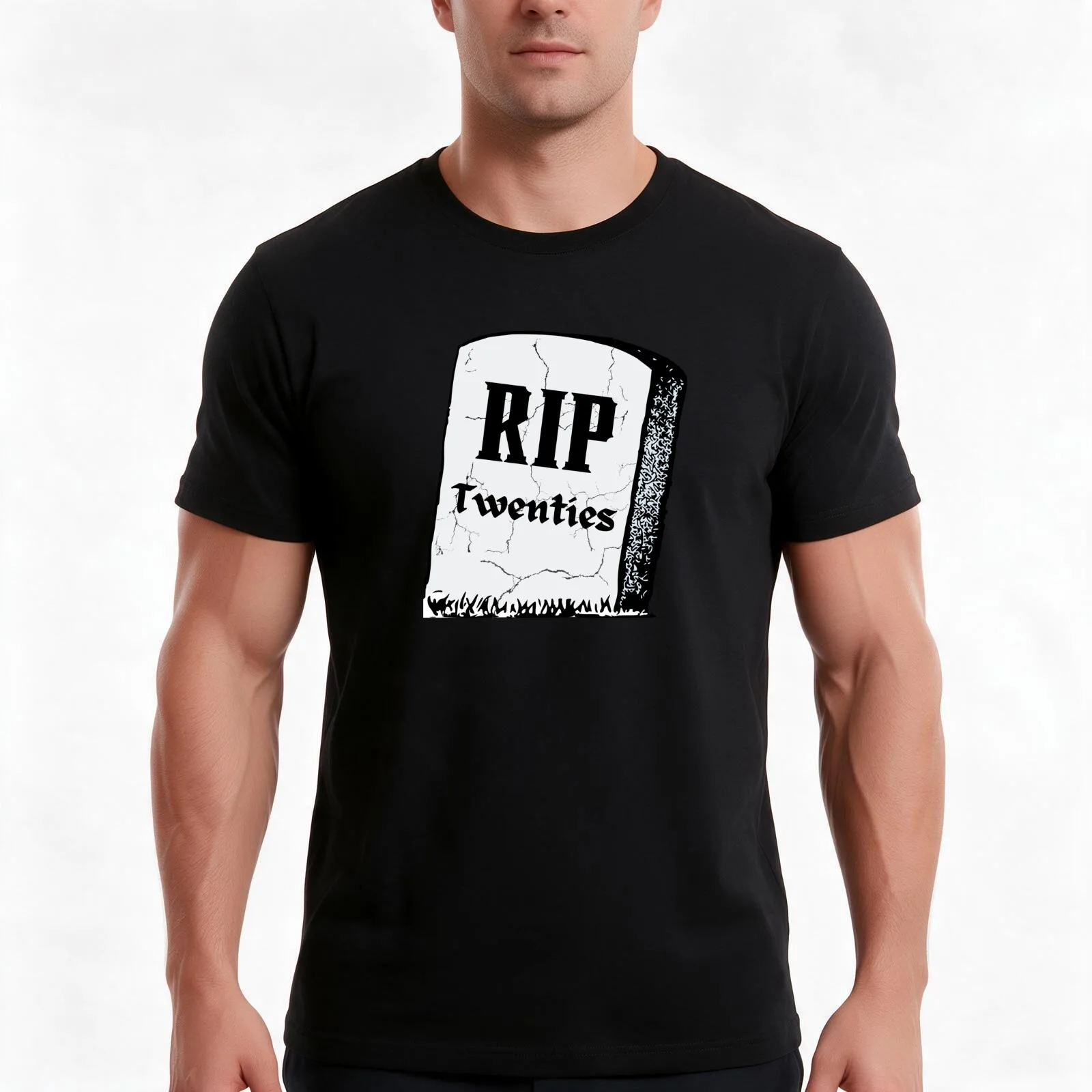 RIP twenties | RIP 20s | Death to my twenties | Birthday gift for turning 30 T-Shirt Summer Casual Cotton Tee Unisex Men Women