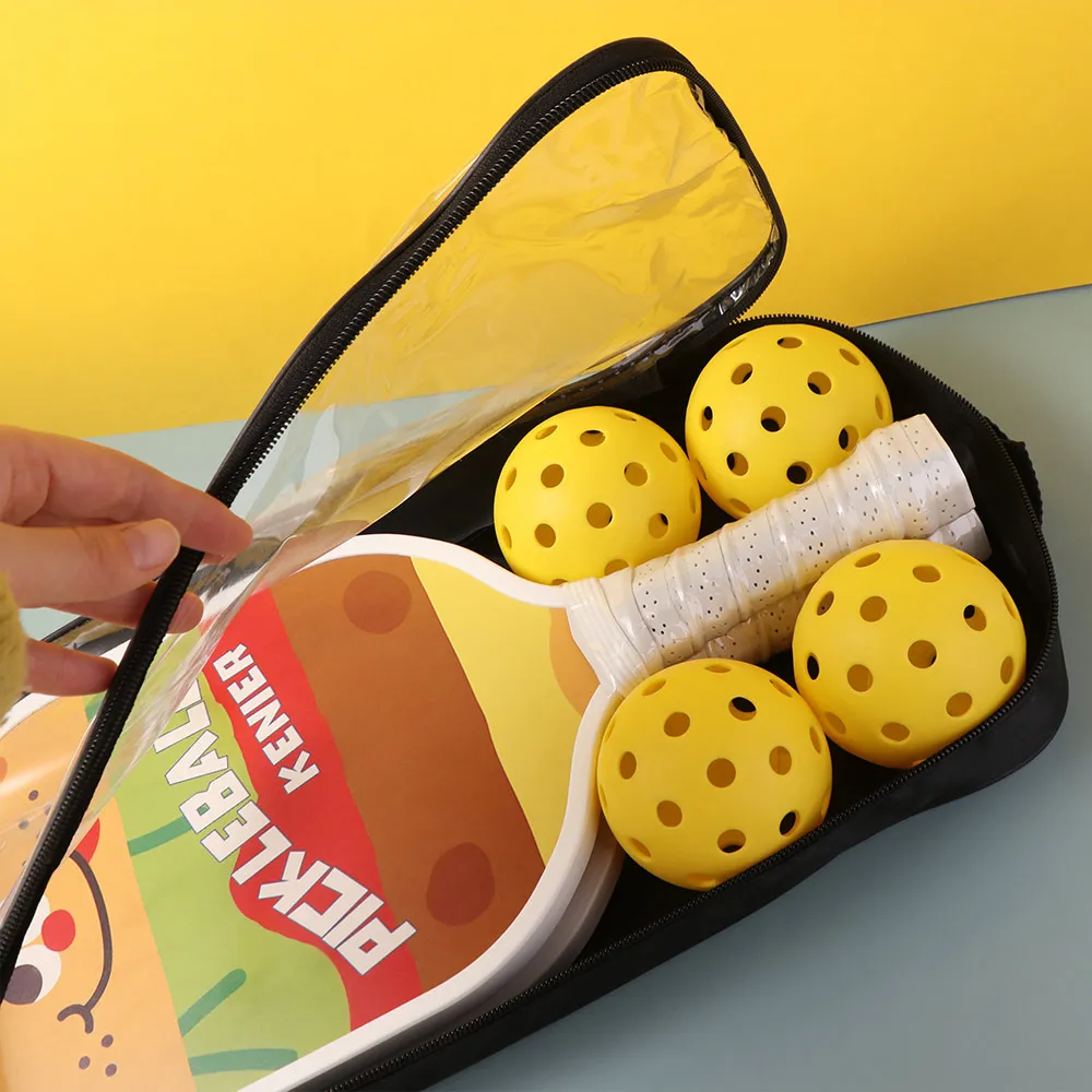 

2 Pickleball Racket Pickleball Paddles Set Non Slip Grip 4 Balls Pickleball Racket Fiberglass Surface
