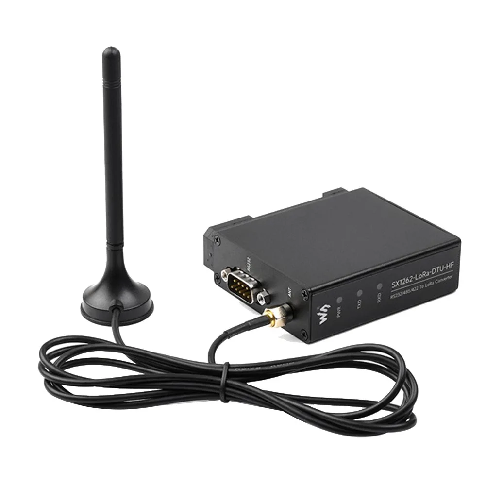 

SX1262-LoRa-DTU-HF 850-930MHz Guide Rail LoRa Data Transmission Terminal DTU RS232/RS485/RS422 to LoRa for Sub GHz HF-AB01