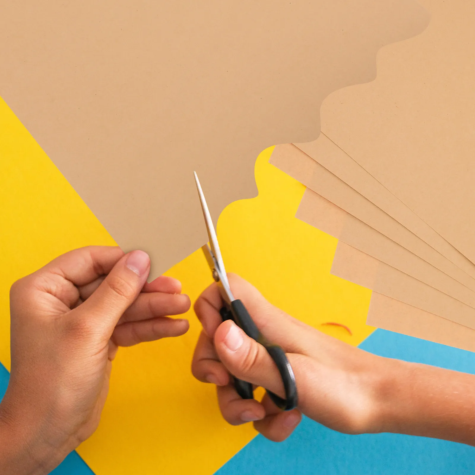 50Pcs Thick Craft Paper Sheets Cardstock for Kids Adults Drawing Painting Card Making Scrapbooking DIY Vintage Photo Display