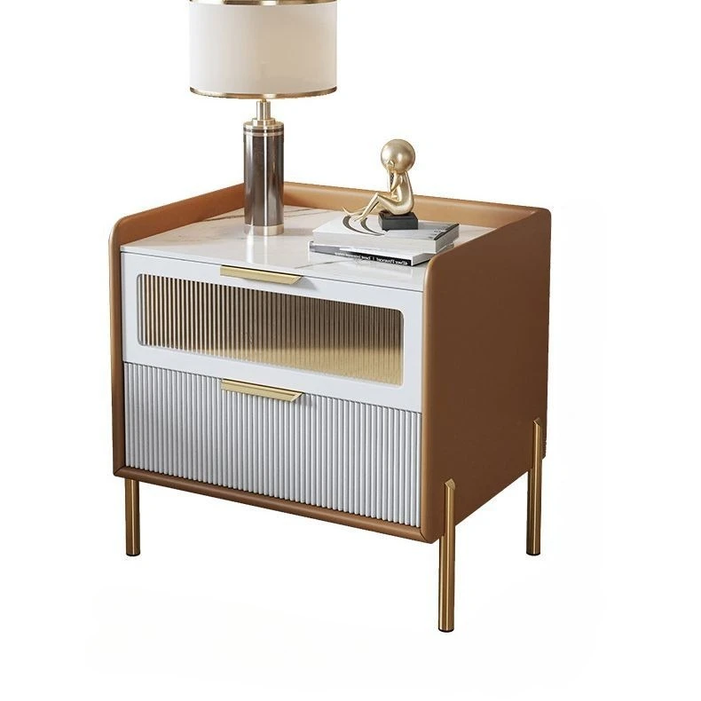 

Premium, bedside table, modern, light luxury, wind solid wood, Italian style, simple, storage, ultra-narrow