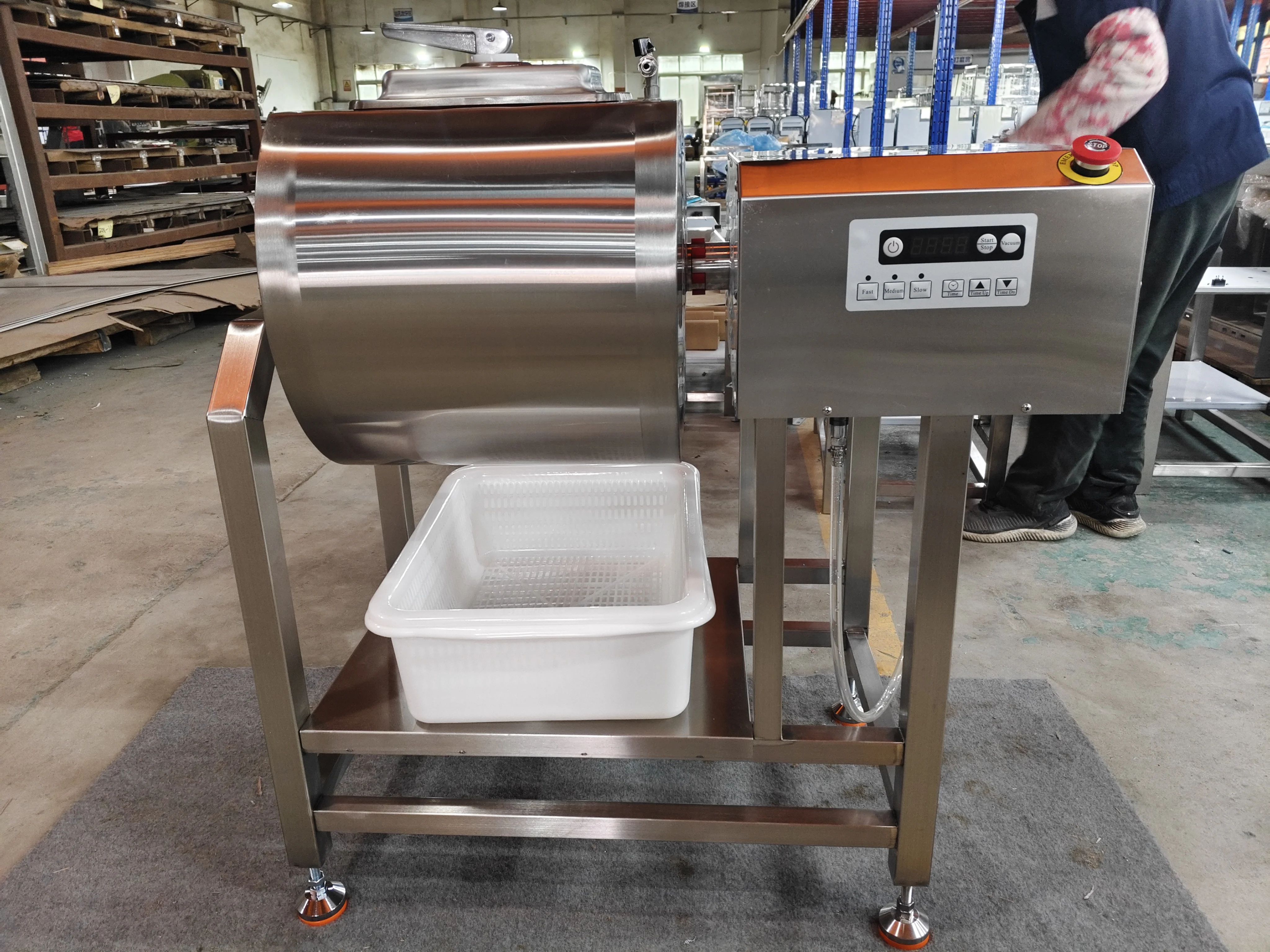 High Speed Chicken Food Meat Sausage Drum Mixer 100l 150l Easy Vacuum Tumble Marinator Meat Marinating Tumbler Machine for Meat