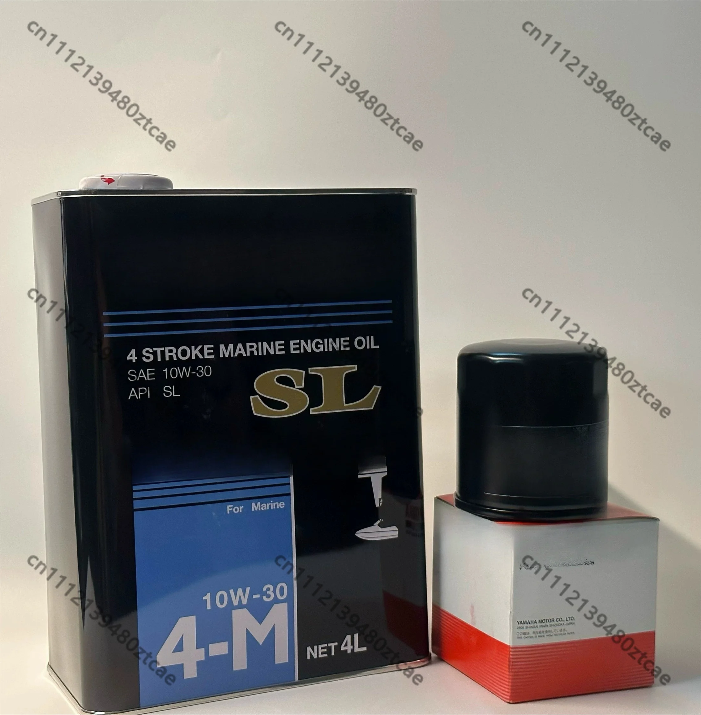 Premium iron bucket engine oil matched with oil filter set  temperature resistant fully synthetic lubrication kit compatible