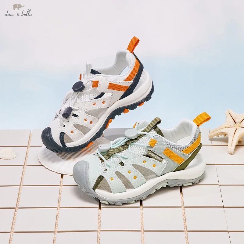Dave Bella Boys' Summer Sandals Comfortable Beach Shoes for Kids Boys Sports Sandals Children Baby Sandalias DB2251797