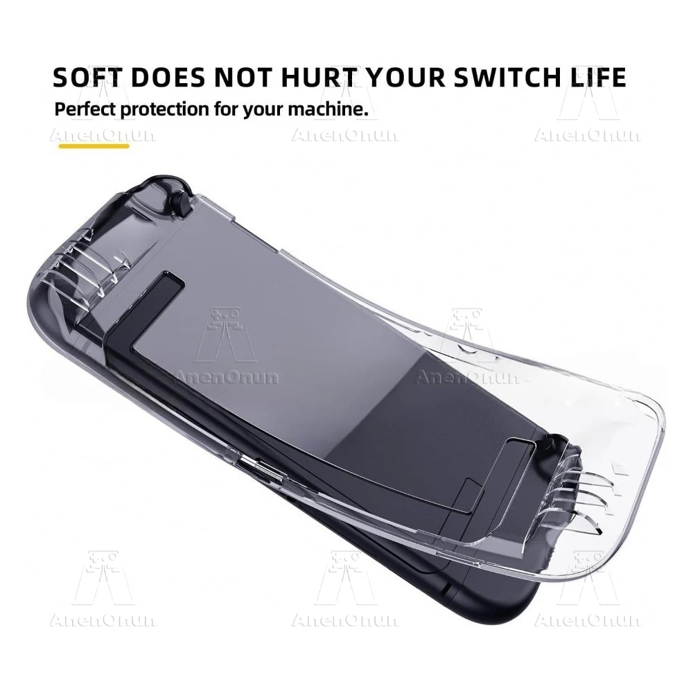 Przezroczyste etui TPU do przełącznika 2 Semi-Wrap Cover Skin Anti-fall Anti-Scratch Antypoślizgowa Ultra-Clear Crystal Miękka powłoka ochronna