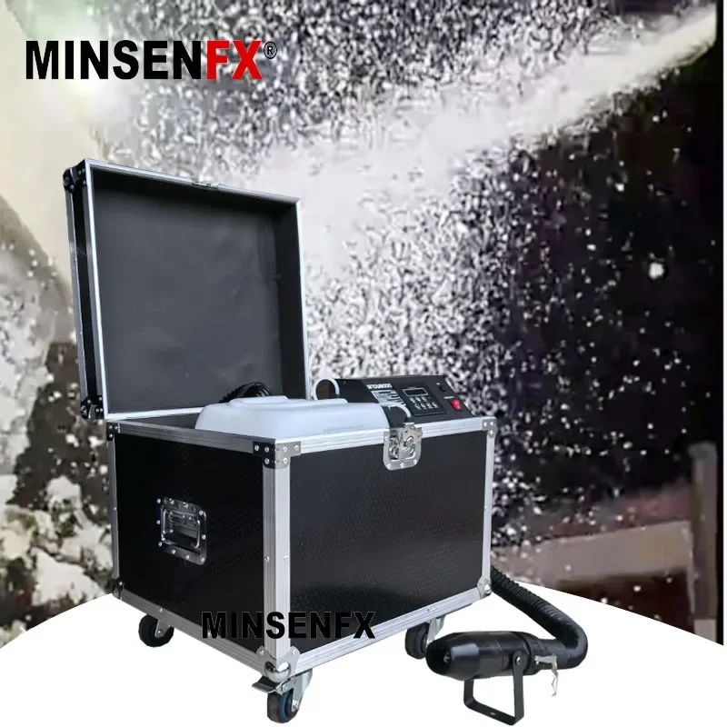 MINSENFX Snow Machine 1500W Outdoor Snow Machine For Christmas Wedding Artificial Snow Maker Special Effects