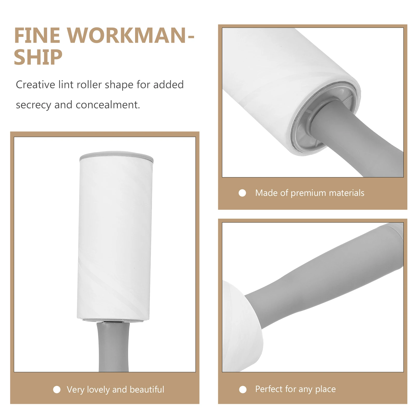 1pc Hidden Money Container Waterproof Durable Lint Roller Secret Compartment Valuables Organizer Cash Storage