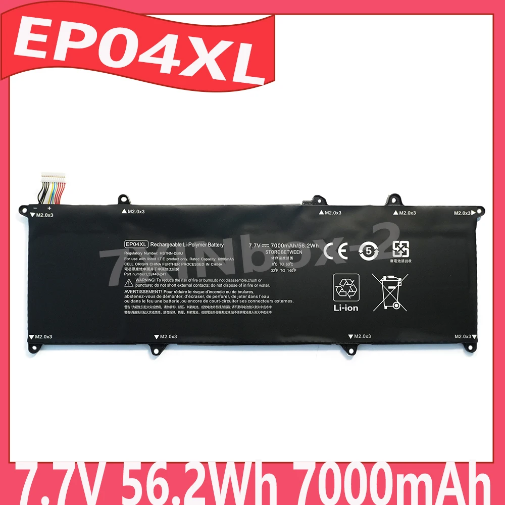 EP04XL 7.7V 56.2Wh 7000mAh Laptop Battery For Hp Elite Dragonfly G1 G2 8MK79EA HSTNN-DB9J L52448-1C HSTNN-IB8Y L52448-241