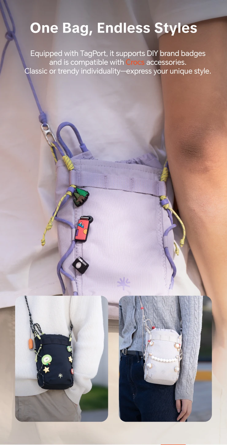 PGYTECH OneGo Casual Umhängetasche Leichte Kameratasche mit Kordelzug Handtasche für iPhone 12-17 – Detail 6
