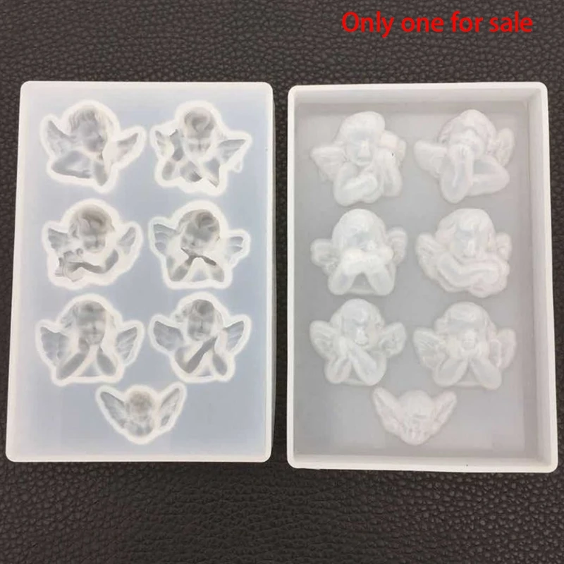 9Pack X(Shape Silicone Mold for Resin DIY Clay UV Epoxy Resin Molds Pendant Jewelry Tools Mould) - view 6