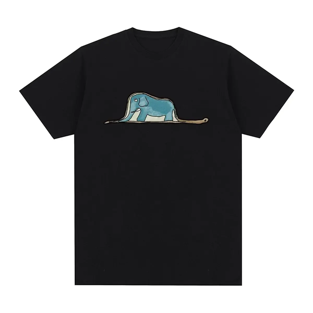 224 Ulzzang Cotton Men T shirt New Tshirt Topssnake swallow elephant Le Petit Little Prince Vintage T-shirt manga male nueva