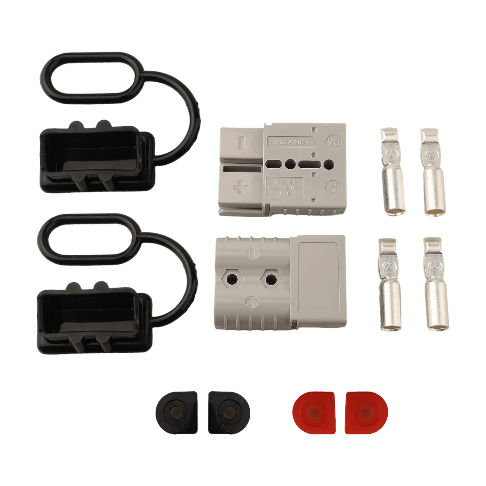 Parctical Cable Terminal Protective Cover Plastic 120A 600V Battery Charging Connector Battery Power Connector
